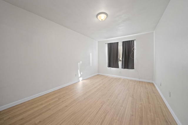 empty room featuring light hardwood / wood-style flooring