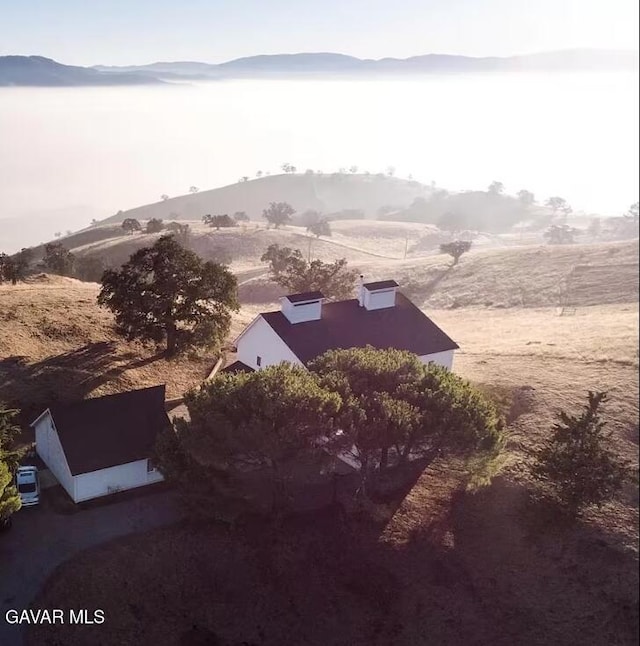 30508 Buckskin Dr, Tehachapi, CA 93561 - view of storm shelter featuring a mountain view