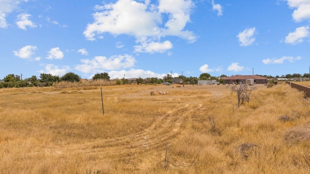 view of landscape featuring a rural view