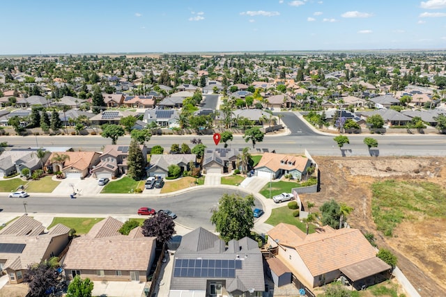 aerial view of residential area