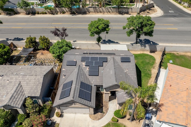 view from above of property