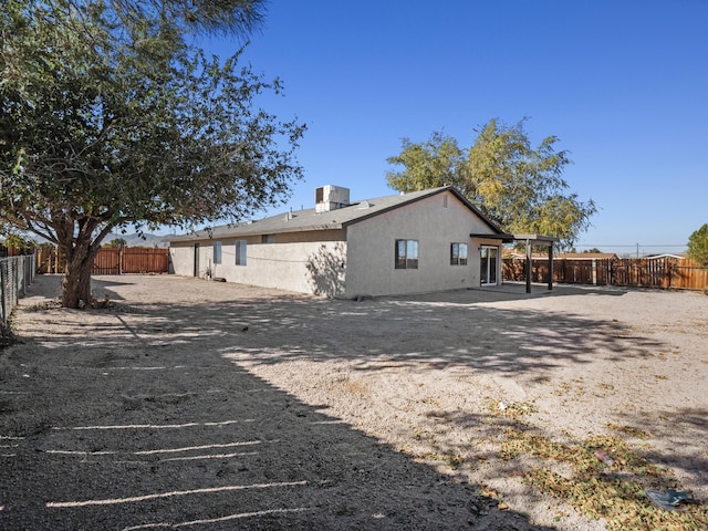 view of back of property