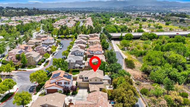 27735 Summer Grove Pl, Valencia, CA 91354 - aerial perspective of suburban area featuring a mountainous background