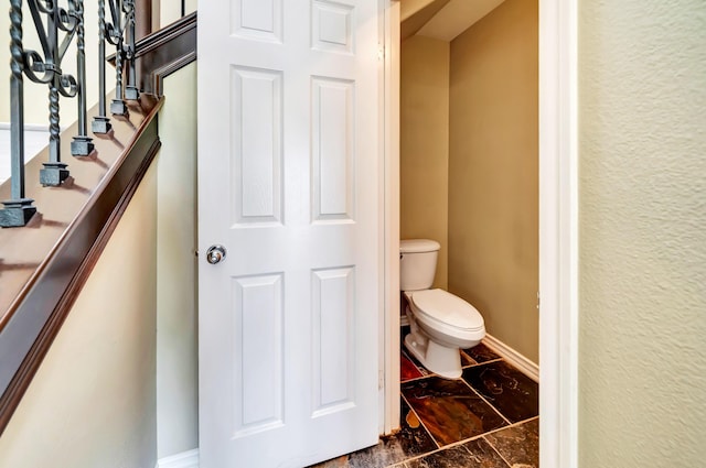 27735 Summer Grove Pl, Valencia, CA 91354 - bathroom with toilet and marble finish floors