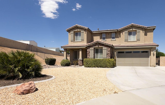 view of front of house featuring a garage