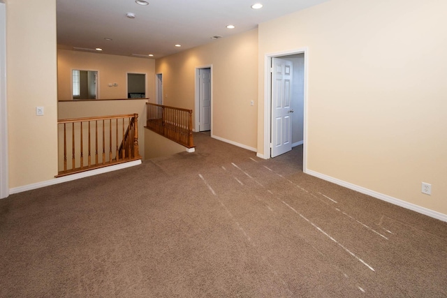 view of carpeted empty room