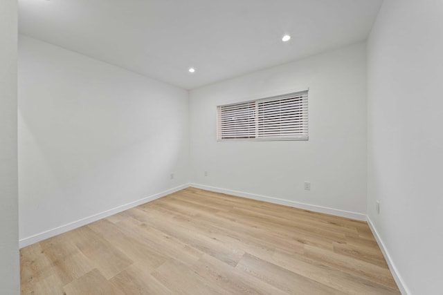 11946 Aneta St, Culver City, CA 90230 - spare room featuring recessed lighting, light wood-style floors, and baseboards