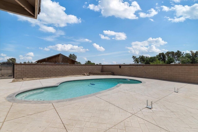 44850 E 43rd St, Lancaster, CA 93535 - view of pool with a patio and a fenced backyard