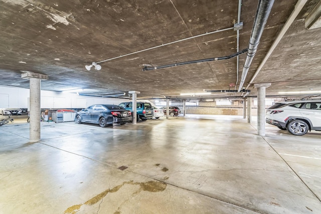 view of parking deck