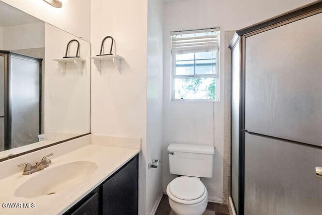 43667 Park Ave, Lancaster, CA 93534 - bathroom featuring vanity and a stall shower