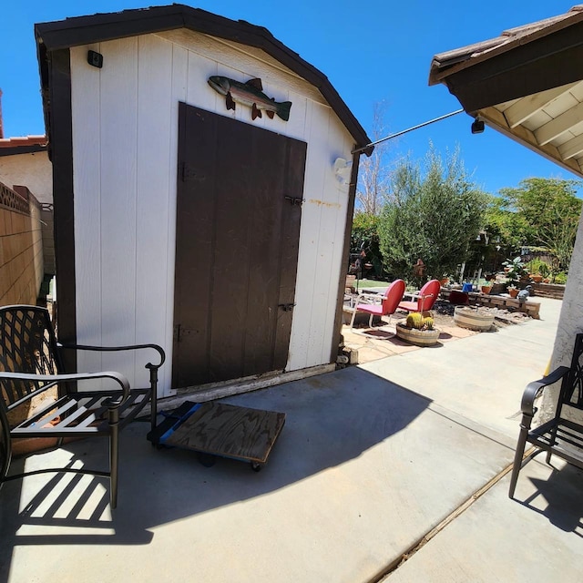 view of outbuilding