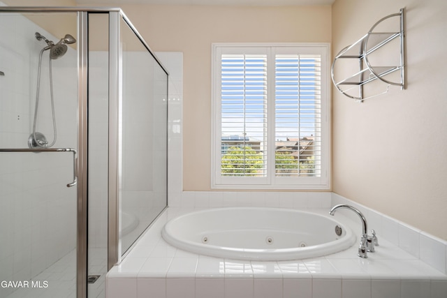 42638 Meridian Way, Lancaster, CA 93536 - full bath with a shower stall and a whirlpool tub