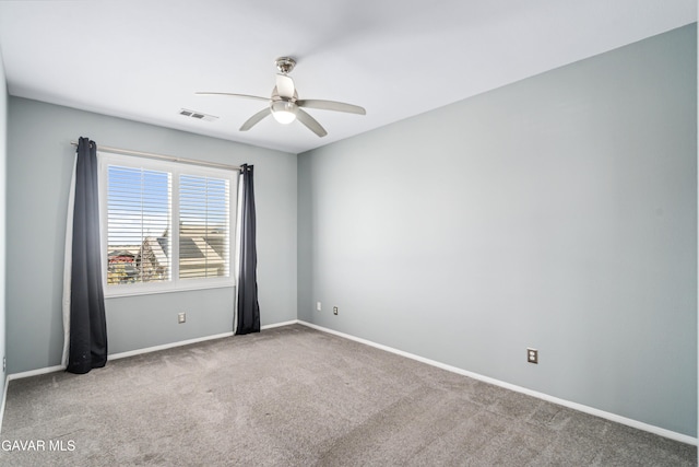 42638 Meridian Way, Lancaster, CA 93536 - carpeted empty room with a ceiling fan and baseboards