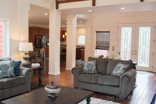 2100 Symonds Dr, Frazier Park, CA 93222 - living room with recessed lighting and wood finished floors