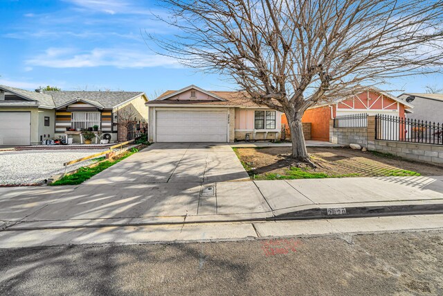 2820 S S Ave, Palmdale, CA 93550 - ranch-style home with driveway, fence, and an attached garage