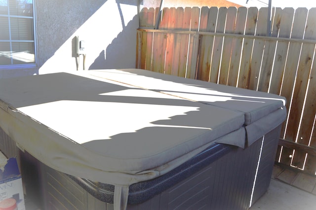 exterior space with fence