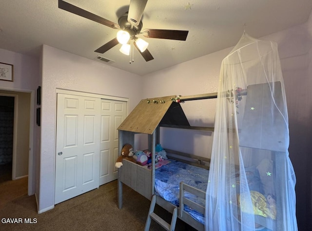 3309 W Brabham Ave, Rosamond, CA 93560 - carpeted bedroom with ceiling fan