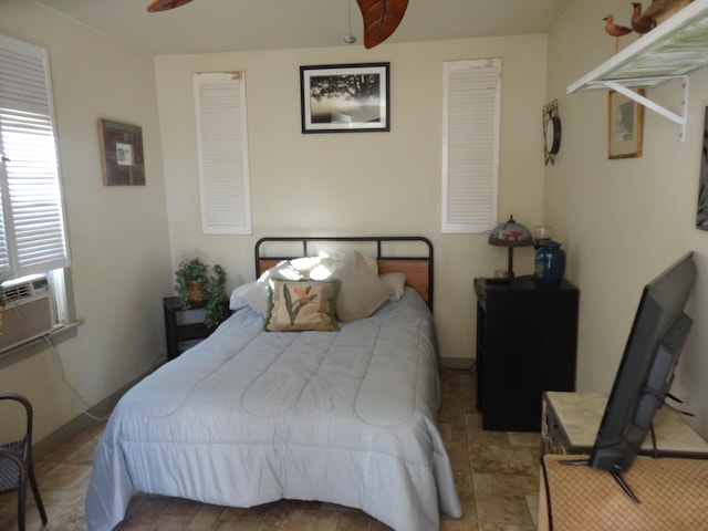 bedroom featuring cooling unit