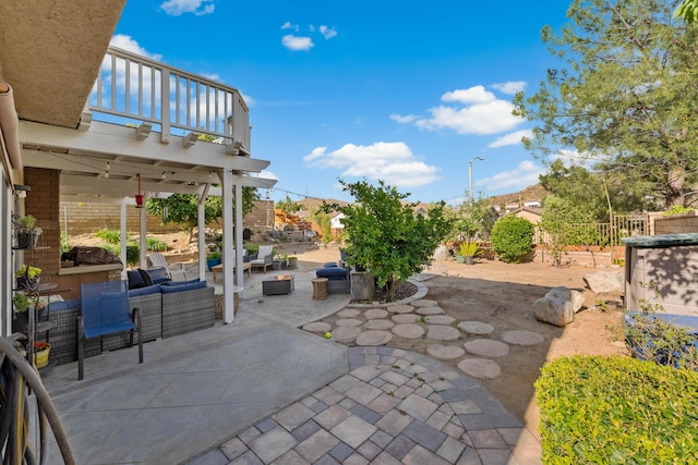 28314 Easton Ln, Saugus, CA 91350 - patio / terrace featuring a patio and an outdoor living space