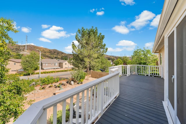 28314 Easton Ln, Saugus, CA 91350 - deck featuring a mountain view