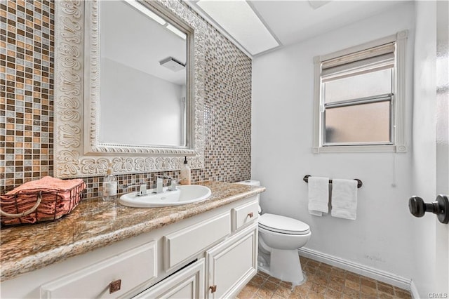 28314 Easton Ln, Saugus, CA 91350 - bathroom with vanity and tasteful backsplash