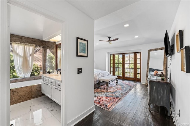 28314 Easton Ln, Saugus, CA 91350 - corridor with baseboards and recessed lighting