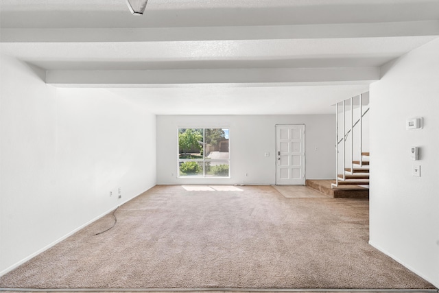 2823 W W Ave Unit J4, Lancaster, CA 93536 - unfurnished room with carpet, stairs, and baseboards