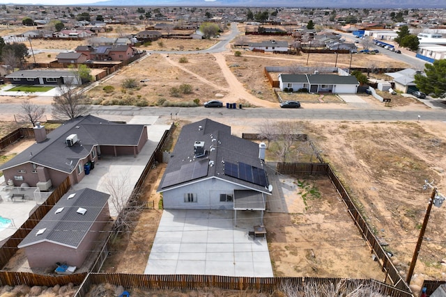 drone / aerial view featuring a residential view