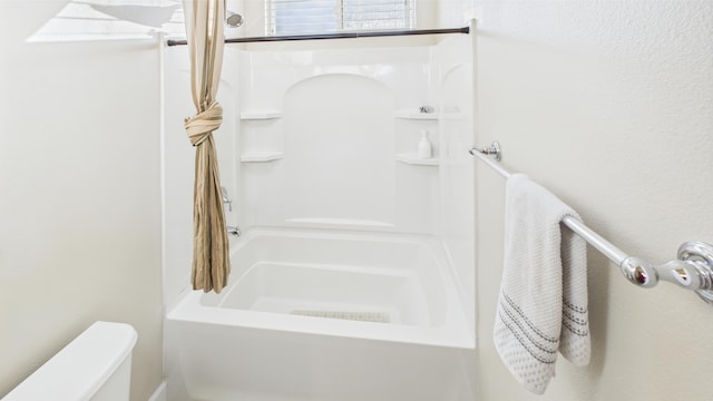 3929 Derby Cir, Quartz Hill, CA 93536 - full bathroom featuring toilet and shower / tub combination