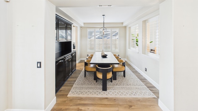 3929 Derby Cir, Quartz Hill, CA 93536 - dining space with light wood-style flooring and baseboards
