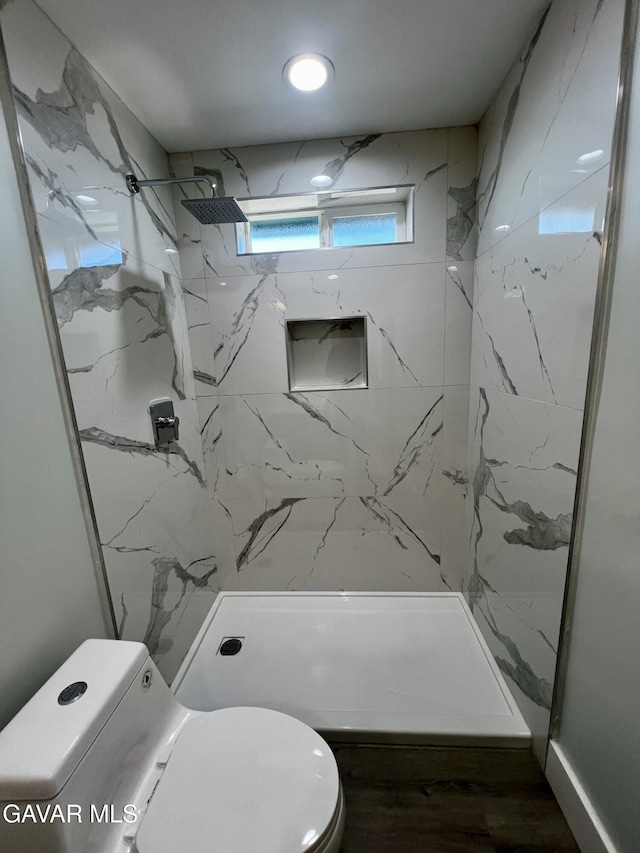 10165 E E Ave Unit S10, Littlerock, CA 93543 - bathroom featuring toilet and a marble finish shower