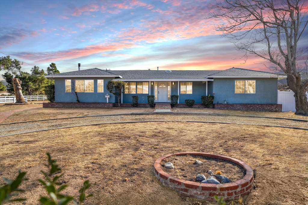 view of ranch-style home