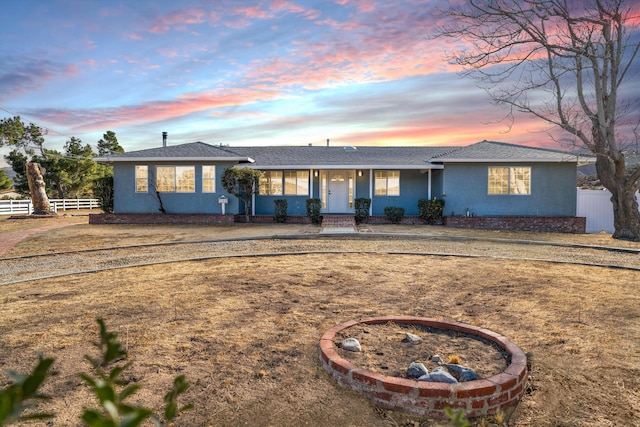 view of ranch-style home