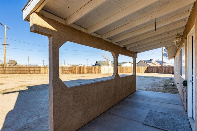 view of patio / terrace with a fenced backyard