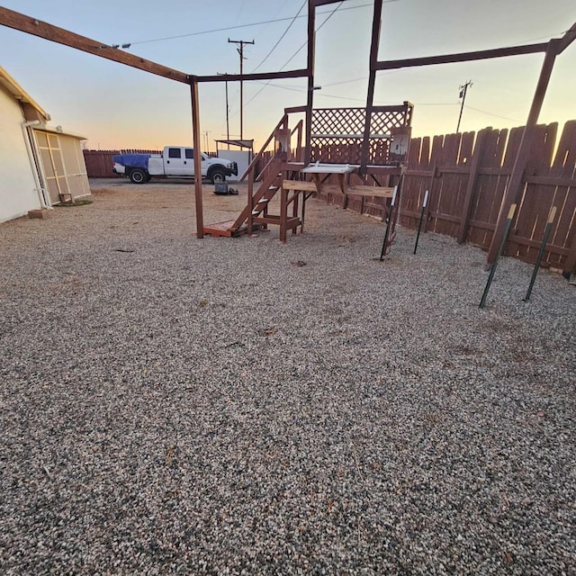 view of playground at dusk