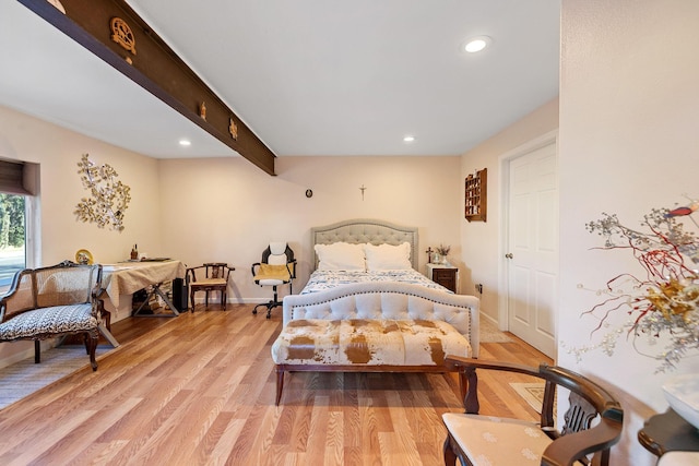 44627 E 11th St, Lancaster, CA 93535 - bedroom with light wood-style floors and recessed lighting