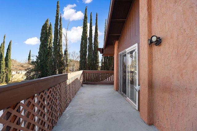 view of balcony