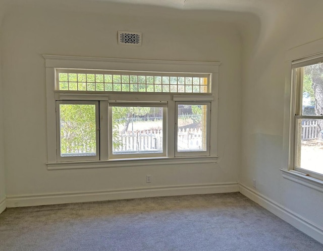 view of carpeted empty room