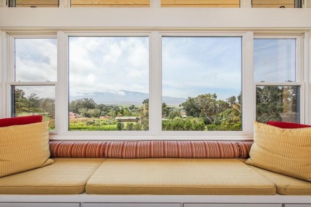 65-1104 Hokuula Rd, Kamuela, HI 96743 - sunroom with plenty of natural light and a mountain view