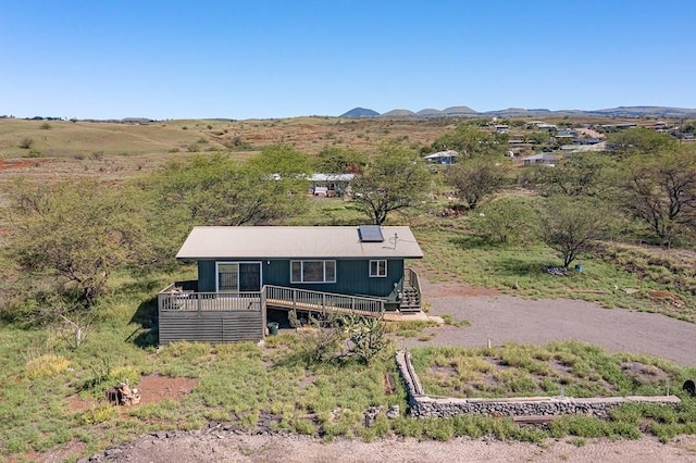 61-4057 Kalooloo Dr, Kapaau, HI 96743 - view of front facade with stairway and a deck
