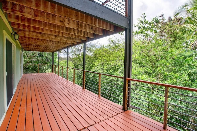 4235-A Hehi Rd Unit B, Lihue, HI 96766 - view of wooden deck