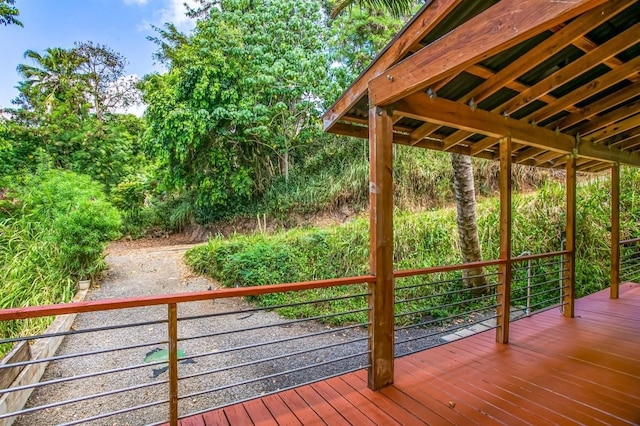 4235-A Hehi Rd Unit B, Lihue, HI 96766 - view of wooden deck