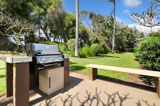 4460 Nehe Rd Unit 212, Lihue, HI 96766 - view of patio / terrace with view of scattered trees