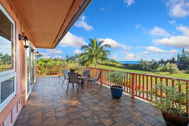 4-4940 Kuhio Hwy Unit A, Anahola, HI 96703 - view of patio / terrace with outdoor dining space