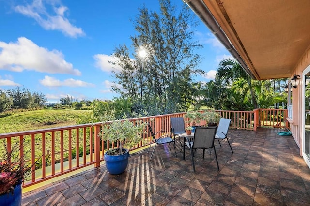 4-4940 Kuhio Hwy Unit A, Anahola, HI 96703 - view of patio with outdoor dining area