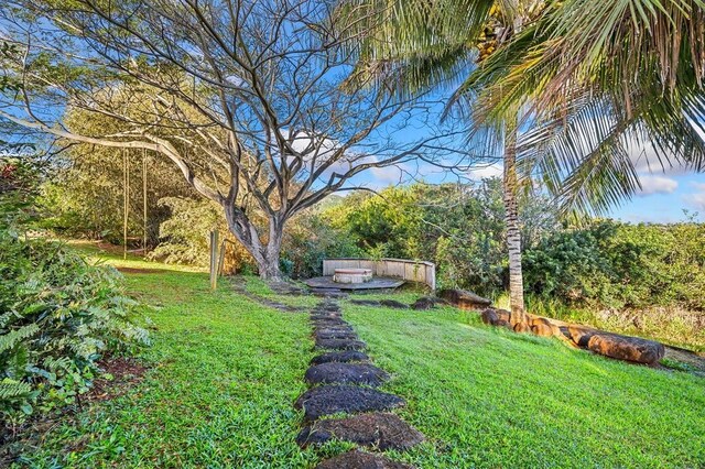 4-4940 Kuhio Hwy Unit A, Anahola, HI 96703 - view of grassy yard