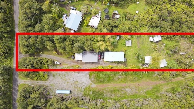 11-3171 Hibiscus St, Mountain View, HI 96771 - aerial overview of property's location featuring property boundaries highlighted