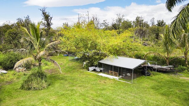 11-3171 Hibiscus St, Mountain View, HI 96771 - view of yard with an exterior structure and an outdoor structure