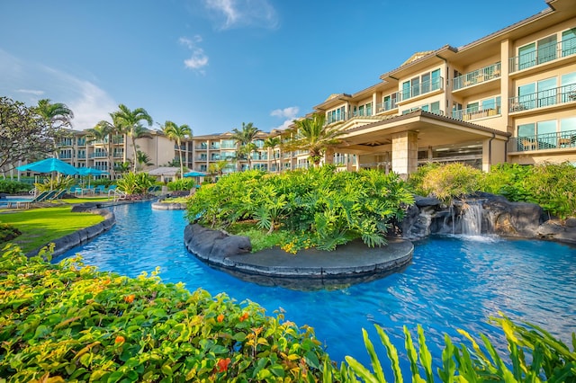 4-820 Kuhio Hwy Unit C402, Kapaa, HI 96746 - view of community pool