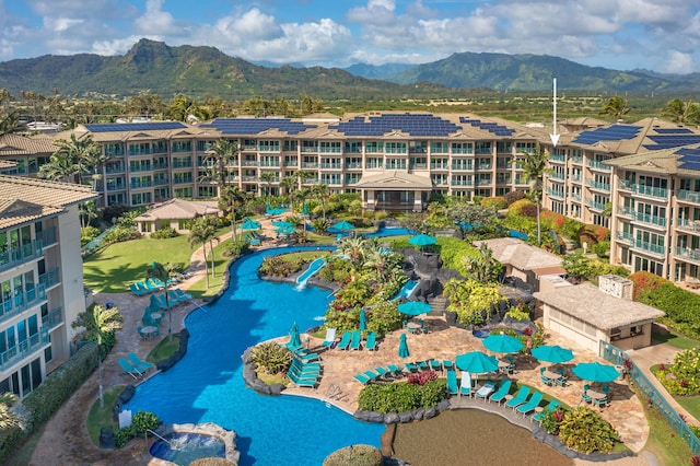 4-820 Kuhio Hwy Unit C402, Kapaa, HI 96746 - drone / aerial view of a mountain backdrop